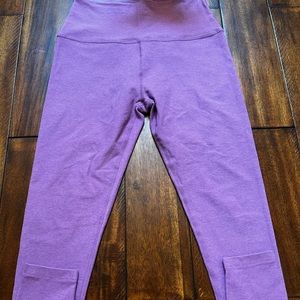 NWOT Beyond Yoga Purple Spacedye Leggings (L)